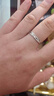 慕洛菲純999足銀情侶戒指鑲鉆男女士結求婚對戒生日七夕禮物送女友老婆 永恒摯愛（可調節(jié)，免費刻字） 曬單實拍圖