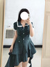 微光里法式學(xué)院風(fēng)娃娃領(lǐng)格子連衣裙子女夏季2025新款小個子不規(guī)則蛋糕裙 格子連衣裙【L】 曬單實(shí)拍圖