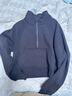 lululemon丨Scuba女士寬松款煙囪領(lǐng)衛(wèi)衣 LW3HW0S 濃縮咖啡色 XS /S 曬單實(shí)拍圖