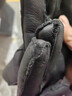 慕雪辭羊皮羊毛皮毛一體真皮手套男女冬季戶(hù)外騎車(chē)防風(fēng)防寒保暖加厚分指 黑色 曬單實(shí)拍圖