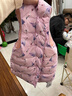 迪士尼（Disney）冰雪艾莎公主女童羽絨馬甲2025秋冬新款兒童保暖內膽上衣 淺紫色 90白鴨絨 130 充絨量約23g 曬單實(shí)拍圖