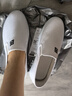 2025春季新款帆布鞋女學(xué)生休閑布鞋韓版一腳蹬女鞋厚底懶人小白鞋 811白色【百搭款】 37 曬單實(shí)拍圖