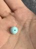 妍韻珠寶奢藏級(jí)綠松石單珠散珠 原礦鏡面高瓷圓珠水晶配珠 9-10mm  曬單實(shí)拍圖
