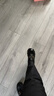 卓詩尼厚底樂福鞋女春季小皮鞋英倫風(fēng)增高一腳蹬百搭單鞋 黑色 37 曬單實拍圖