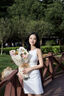 巧丂白色吊帶連衣裙女夏季一字肩短裙修身掐腰a字包臀裙子短款老錢風(fēng) 白色 L 曬單實(shí)拍圖
