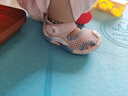 卡特兔兒童涼鞋男童學(xué)步鞋夏季嬰兒鞋包頭透氣網(wǎng)面女童機(jī)能童鞋X2BEB14 曬單實(shí)拍圖