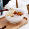 松發(fā)瓷器簡(jiǎn)瓷釉下彩家用陶瓷碗碟簡(jiǎn)約純白米飯碗盤(pán)子餐具碗盤(pán)組合 簡(jiǎn)瓷8英寸碗2個(gè)裝 曬單實(shí)拍圖