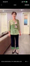 俞兆林（YUZHAOLIN）老年人衣服奶奶70-80歲套裝春夏裝女媽媽中老年母親節(jié)禮物褲子 綠色[套裝] 均碼 4XL建議130-140斤 曬單實拍圖