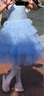 迪士尼愛艾莎女童公主連衣裙子女童新品連衣裙子夏裝夏季女2025新款童裝 曬單實(shí)拍圖