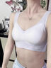 珀萊雅冰絲涼感內衣女聚攏大胸顯小收副乳防下垂背心式夏季透氣薄款文胸 天空藍   罩杯厚度0.8cm M 【建議80-105斤】 曬單實(shí)拍圖