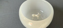 古德窯 鑲銀杯琉璃主人杯白玉瓷茶杯12生肖品茗杯功夫茶具單杯玻璃杯 琉璃鑲銀《羊》禪定杯 曬單實(shí)拍圖