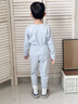 MOMOCO【7A抑菌】男童女童秋季套裝保暖秋衣秋褲新款舒適莫代爾260g云優(yōu)藍 7A抑菌【天然莫代爾】260g110 【建議30-40斤/100-110cm】 曬單實(shí)拍圖