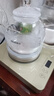 新功（SEKO）自動上水電熱水壺玻璃保溫茶臺燒水壺噴淋煮茶器花茶壺電茶壺W34 1L W13(24*20)香檳色 曬單實(shí)拍圖