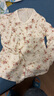全棉斜紋布睡衣女春夏薄款長袖小清新碎花梭織純棉睡衣家居服套裝 白色碎花6635 L 108-120斤左右 曬單實拍圖