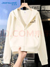真維斯（JEANSWEST）米色連帽衛(wèi)衣女2025新款爆款春秋款長袖開衫早秋休閑外套女上衣 曬單實拍圖