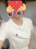 FILA FUSION斐樂(lè)潮牌女子針織短袖衫2025夏季新款時(shí)尚修身干爽T恤 云白色-WT L 170/88A/L 曬單實(shí)拍圖
