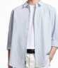 杰克·瓊斯（JACK&JONES）夏季男裝七分袖襯衫百搭精致刺繡泡泡紗簡約休閑上衣225331001 C39天藍(lán) L 曬單實(shí)拍圖