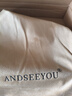 ANDSEEYOU高端女士真皮手拿包女包2025新款時(shí)尚氣手抓包手包褶皺斜挎包小包 杏色（26.5*12.5*6cm） 曬單實(shí)拍圖