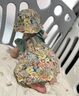 G.DUCKKIDS小黃鴨童裝女童連衣裙夏季小童寶寶公主裙兒童裙子洋氣飛飛袖嬰兒 綠色裙子+帽子 90 尺碼1~2歲【 80-90cm】 曬單實(shí)拍圖