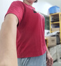 沐依琳短款T恤女短袖韓版寬松2025新款矮個子女士高腰上衣體恤衫 棗紅色Valua【純棉】 M 建議100斤內(nèi) 曬單實拍圖