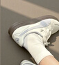 彪馬（PUMA）經典復古透氣防滑休閑鞋男女情侶低幫運動鞋INDOOR401360 白-藍紫色-米灰色-04 36 曬單實拍圖