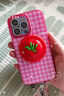 PopSockets【喫茶屋·手機(jī)殼】泡泡騷棋盤方格手機(jī)保護(hù)防摔蘋果波點(diǎn)手機(jī)保護(hù)套磁吸生態(tài)彩色格紋手機(jī)殼 檸檬黃棋盤 iPhone 13 Pro Max 曬單實(shí)拍圖
