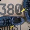 阿迪達(dá)斯男女鞋Yeezy380藍(lán)寶石椰子 休閑運(yùn)動(dòng)跑步鞋 GZ0454 42 曬單實(shí)拍圖