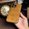 四兄?jǐn)?shù)碼 牛皮適用蘋果14promax手機(jī)殼新款iphone13高檔15奢華真皮軟殼12高級感防摔11個性全包16保護(hù)套XS 棕色 iPhone 16 ProMax 曬單實拍圖