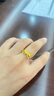 中銀鑫行黃金戒指女足金999蝴蝶結戒指3D硬金戒子俏皮結婚送女友 12#蝴蝶結戒指(克重多退少補) 約1.1g 曬單實拍圖