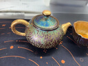 BOSSY七彩孔雀曜變建盞鎏金茶具套裝中式金杯金盞功夫茶具整套商務(wù)禮物 七彩建盞鎏金茶具套裝禮盒裝 曬單實(shí)拍圖