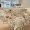 唐裔ins花邊碎花全棉四件套韓式純棉少女床裙公主被套床上用品三件套 綠野仙蹤 【全棉面料】 1.8m四件套 床單款 被套200*230cm 曬單實拍圖