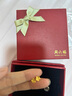 周六福（ZLF）  黃金耳飾女小金花四葉草耳釘足金999首飾 計(jì)價(jià) 0.76g 曬單實(shí)拍圖
