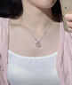 QUAMERAS&LA平安扣銀項鏈女2025新款輕奢小眾高級感吊墜520送女朋友禮物 歲穗平安項鏈【輕奢禮盒】 曬單實(shí)拍圖