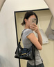 西木汀 【林小宅同款】 尋覓 極簡hobo包女士斜挎包百搭通勤輕奢包七夕 深邃黑 小號 無規(guī)格 曬單實(shí)拍圖