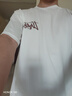 策息短袖t恤男士夏季印花涼感透氣半袖學(xué)生休閑百搭男裝運(yùn)動(dòng)速干衣服 LU白色 L -建議100-110斤左右 曬單實(shí)拍圖