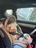 俏貝比（Qiaobeibi）兒童安全座椅汽車用0-4-12歲嬰兒寶寶車載座椅360度旋轉(zhuǎn)可坐可躺 至尊咔【支撐腿+腳踏版+遮陽棚】 曬單實拍圖