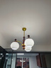 中古風(fēng)餐廳吊燈餐桌吧臺飯廳餐吊燈美式護(hù)眼復(fù)古簡約鄉(xiāng)村玻璃燈具 3頭-三色調(diào)光 全光譜 曬單實(shí)拍圖