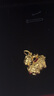 世紀(jì)緣珠寶古法黃金吊墜女999足金三花萌馬琺瑯點(diǎn)睛吊墜送女友禮物 4.8g三花御馬吊墜【紅】【贈(zèng)金色925銀鏈】 曬單實(shí)拍圖