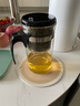 金灶（KAMJOVE）耐熱玻璃泡茶壺彈壓式過濾飄逸杯茶水分離泡茶器茶道杯茶水壺茶具 【一鍵濾茶】TP-200茶壺 1000ml 曬單實拍圖