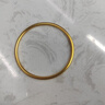中國黃金（CHINA GOLD）黃金手鐲古法足金金鐲子女素圈婚嫁送媽媽女友生日七夕情人節(jié)禮物 約5.10g【58圈口】+品牌禮盒 曬單實拍圖