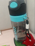oktp噴霧水杯兒童初中學(xué)生上學(xué)專用運(yùn)動水壺夏季帶刻度吸管會噴水杯子 曬單實(shí)拍圖