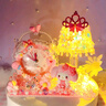 唯蕁生日禮物送女生兒童鬧鐘手工diy時(shí)鐘材料包庫洛米小夜燈擺件女孩 星光鬧鐘兔兔【禮盒裝】 曬單實(shí)拍圖