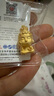 菜百首飾 黃金吊墜 足金生肖佛生肖雞-不動(dòng)尊菩薩不含鏈 定價(jià) 約2.60克 曬單實(shí)拍圖