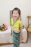 巧佳媞女童傣族服裝連衣裙2025夏季寶寶少數(shù)民族風(fēng)兒童套裝漢服馬面裙子 黃色 100 碼適合身高85-95厘米 曬單實(shí)拍圖