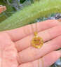 瑪薩皇冠（MazaHonguan）黃金項鏈捕夢網蝴蝶項鏈女新款999足金織夢網純金吊墜送生日禮物 七夕節(jié)禮物足金蝴蝶織夢網吊墜+18k金鏈 曬單實拍圖