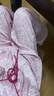 塵熙（ChelnlSeey）印花吊帶長(zhǎng)褲睡衣女薄夏款甜美性感夏季家居服套裝 粉底線稿花  S 曬單實(shí)拍圖