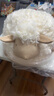 若奈（Rinoart）經(jīng)典可愛(ài)又治愈微笑小羊多用靠枕抱枕 白色 34x30x30cm 曬單實(shí)拍圖