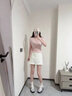 大嘴猴（paul frank）2025夏季新品女鞋瑪麗公主小清新珍珠鞋帶休閑德訓鞋 粉紅 35 (225mm) 曬單實(shí)拍圖