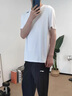 李寧運動套裝男夏季新款青少年夏裝跑步寬松休閑潮流男裝長褲短袖t恤 白色兩件套【冰絲速干】 XL /180 (150-165斤) 曬單實拍圖