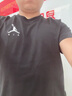Jordan男子喬丹 純棉透氣 飛人Logo 短袖T恤AH5297-010黑色L 曬單實(shí)拍圖
